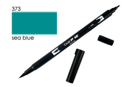 TOMBOW Dual Brush Pen ABT 373 sea blue