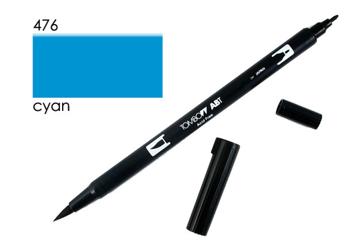 TOMBOW Dual Brush Pen ABT 476 cyan