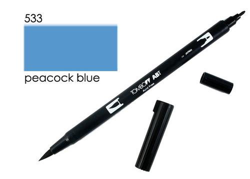 TOMBOW Dual Brush Pen ABT 533 pfauenblau