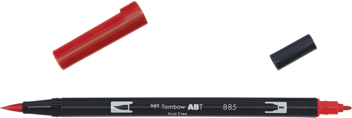 TOMBOW Dual Brush Pen ABT 885 warm red