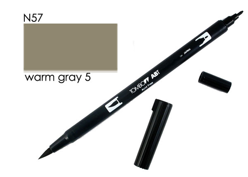 TOMBOW Dual Brush Pen ABT N57 warm grey 5