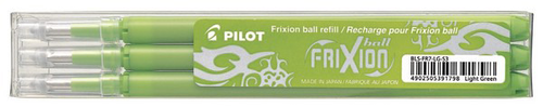 PILOT Mine FriXion Refill BLSFR7LG hellgrn, 3er Set