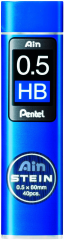 PENTEL Bleistiftmine Ain Stein 0.5mm C275-HBO schwarz/40 Stück HB