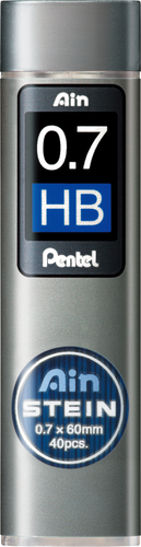PENTEL Bleistiftmine Ain Stein 0.7mm C277-HBO schwarz/40 Stck HB
