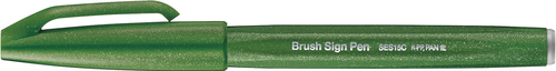 PENTEL Brush Sign Pen SES15C-D2 olivegrn