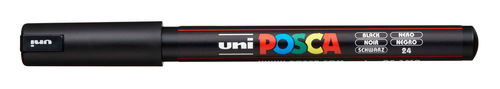 UNI-BALL Posca Fineliner 0,7mm PC-1MR BLACK schwarz