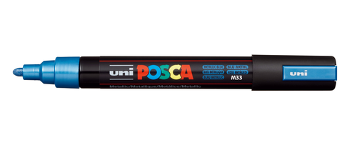 UNI-BALL Posca Marker 1,8-2,5mm PC5MMET.BLUE Metal.blau,Rspitze