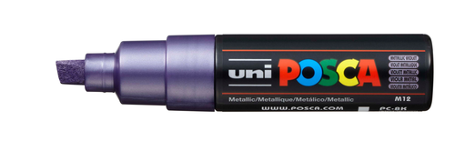 UNI-BALL Posca Marker 8mm PC8KMET.VIOL MET Metal.violet,Keilsp