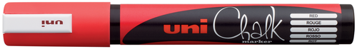 UNI-BALL Chalk Marker 1,8-2,5mm PWE-5M RED rot