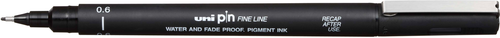 UNI-BALL Fineliner Pin 0,6mm PIN06200(S)B schwarz