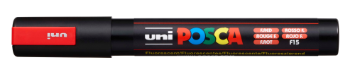 UNI-BALL Posca Marker 1,8-2,5mm PC-5M F.RED fluo rot, Rundspitze