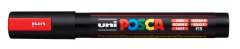 UNI-BALL Posca Marker 1,8-2,5mm PC-5M F.RED fluo rot, Rundspitze