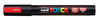 UNI-BALL Posca Marker 1,8-2,5mm PC-5M F.RED fluo rot, Rundspitze