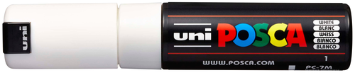 UNI-BALL Posca Marker 4.5-5.5mm PC-7M WHITE weiss, Rundspitze
