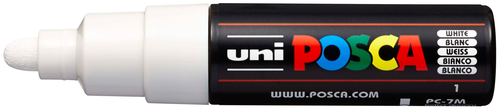 UNI-BALL Posca Marker 4.5-5.5mm PC-7M WHITE weiss, Rundspitze