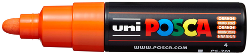 UNI-BALL Posca Marker 4.5-5.5mm PC-7M ORANGE orange, Rundspitze