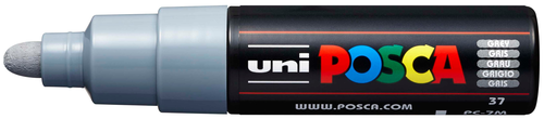 UNI-BALL Posca Marker 4.5-5.5mm PC-7M GREY grau, Rundspitze