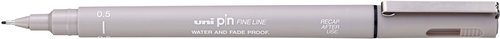 UNI-BALL Fineliner Pin 0.5mm PIN05-200(S) Light Grey hellgrau