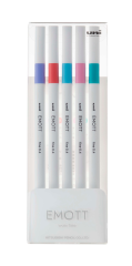 UNI-BALL Fineliner Emott 0.4mm PEM-SY_5C_NO.5 candy pop 5 Stück