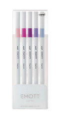 UNI-BALL Fineliner Emott 0.4mm PEM-SY_5C_NO.7 floral 5...
