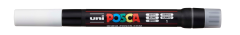 UNI-BALL Posca Pinsel-Marker 1-10mm PCF350 WHITE weiss