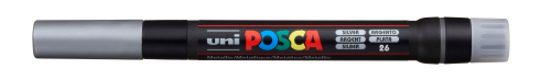 UNI-BALL Posca Pinsel-Marker 1-10mm PCF350 SILVE silber