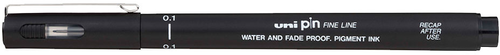 UNI-BALL Fineliner Pin 0,1mm PIN01200(S)B schwarz