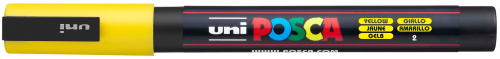 UNI-BALL Posca Marker 0,9-1,3mm PC-3M YELLOW gelb, Rundspitze