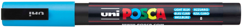 UNI-BALL Posca Marker 0,9-1,3mm PC-3M L.BLUE hellblau, Rundspitze