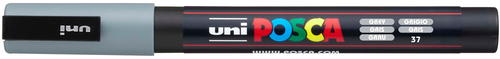 UNI-BALL Posca Marker 0,9-1,3mm PC-3M GREY grau, Rundspitze