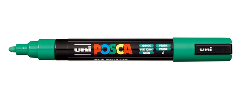 UNI-BALL Posca Marker 1,8-2,5mm PC-5M GREEN grn, Rundspitze