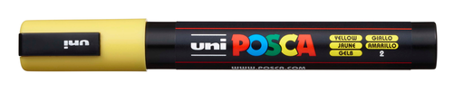 UNI-BALL Posca Marker 1,8-2,5mm PC-5M YELLOW gelb, Rundspitze
