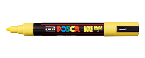 UNI-BALL Posca Marker 1,8-2,5mm PC-5M YELLOW gelb, Rundspitze
