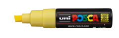 UNI-BALL Posca Marker 8mm PC-8K YELLOW gelb, Keilspitze