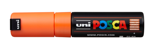 UNI-BALL Posca Marker 8mm PC-8K ORANGE orange, Keilspitze