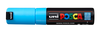 UNI-BALL Posca Marker 8mm PC-8K L.BLUE hellblau, Keilspitze
