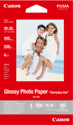 CANON Glossy Photo Paper 10x15cm GP5014x6 InkJet, Everyday 200g 100 Bl.