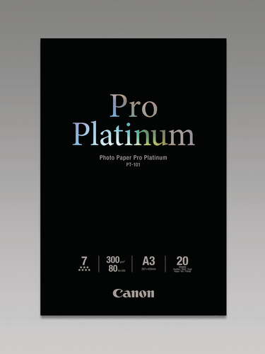 CANON Pro Platinum Photo Paper A3 PT101A3 InkJet glossy 300g 20 Blatt