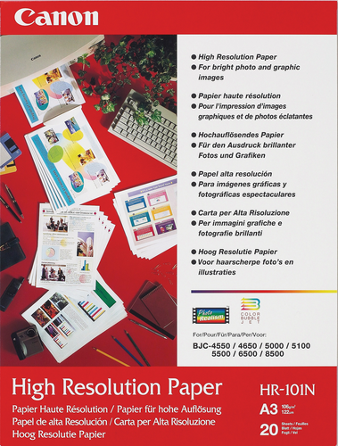 CANON Papier High Resolution A3 HR101NA3 InkJet 110g 20 Blatt