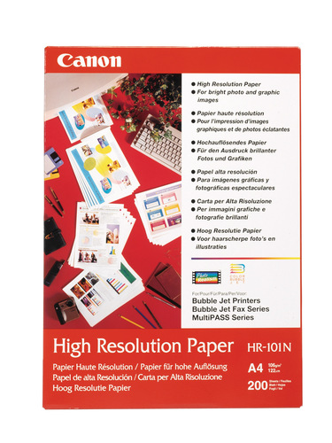 CANON Papier High Resolution A4 HR101NA4 Bubble-Jet, 106g 50 Blatt