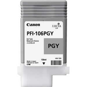 CANON Tintenpatrone photo grey PFI106PGY iPF 6300/6350 130ml