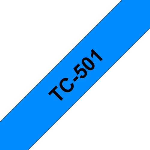 PTOUCH Band, laminiert schwarz/blau TC-501 PT-3000 12 mm