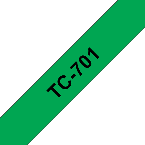PTOUCH Band, laminiert schwarz/grn TC-701 PT-3000 12 mm