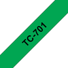 PTOUCH Band, laminiert schwarz/grn TC-701 PT-3000 12 mm