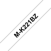 PTOUCH Band, nicht lam. schwarz/weiss M-K221BZ zu PT-65/75/85/110 8m x 9 mm