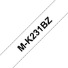 PTOUCH Band,nicht lam. schwarz/weiss M-K231BZ zu PT-65/75/85/110 12mm/8m