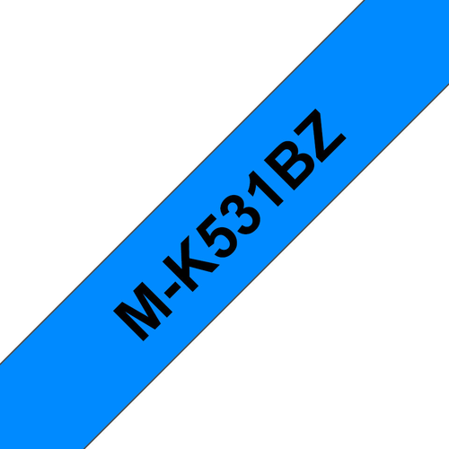 PTOUCH Band, nicht lam. schwarz/blau M-K531BZ zu PT-65/75/85/110 8m x 12 mm