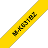 PTOUCH Band, nicht lam. schwarz/gelb M-K631BZ zu PT-65/75/85/110 8m x 12 mm