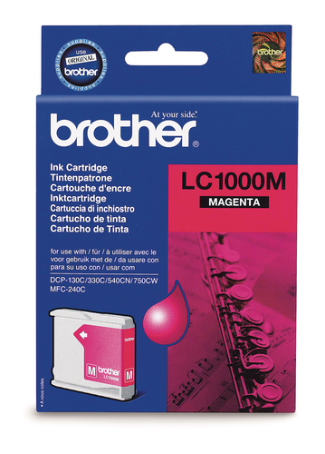 BROTHER Tintenpatrone magenta LC-1000M DCP-130C/MFC-240C 400 Seiten