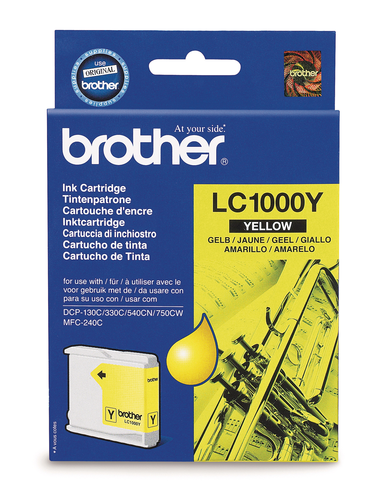 BROTHER Tintenpatrone yellow LC-1000Y DCP-130C/MFC-240C 400 Seiten